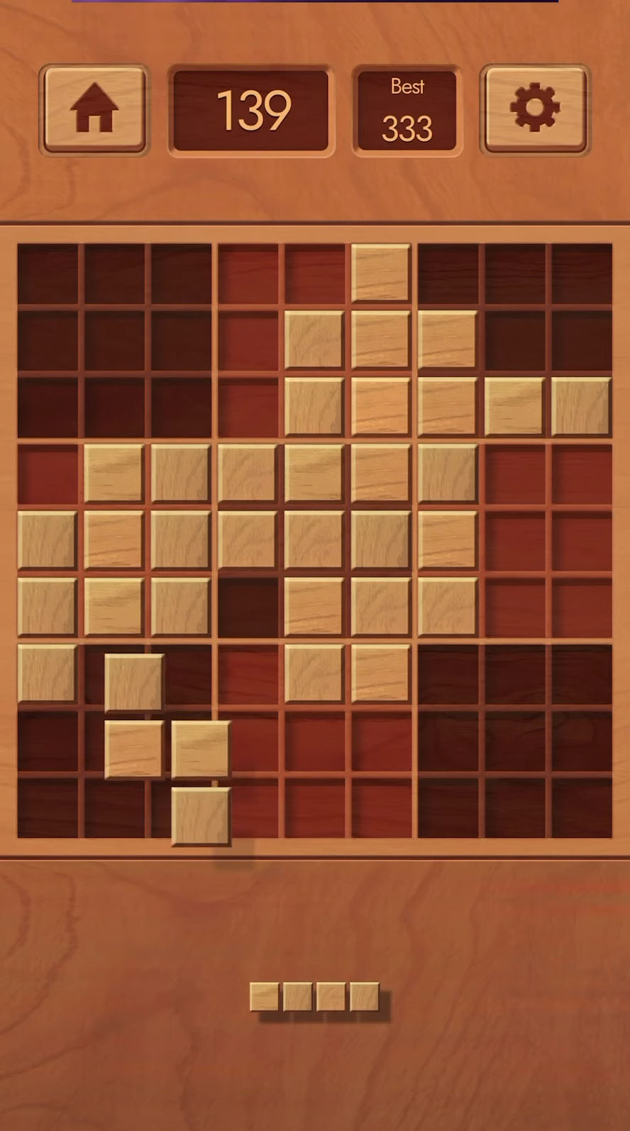Woodoku - Wood Block Puzzles - Android game screenshots.