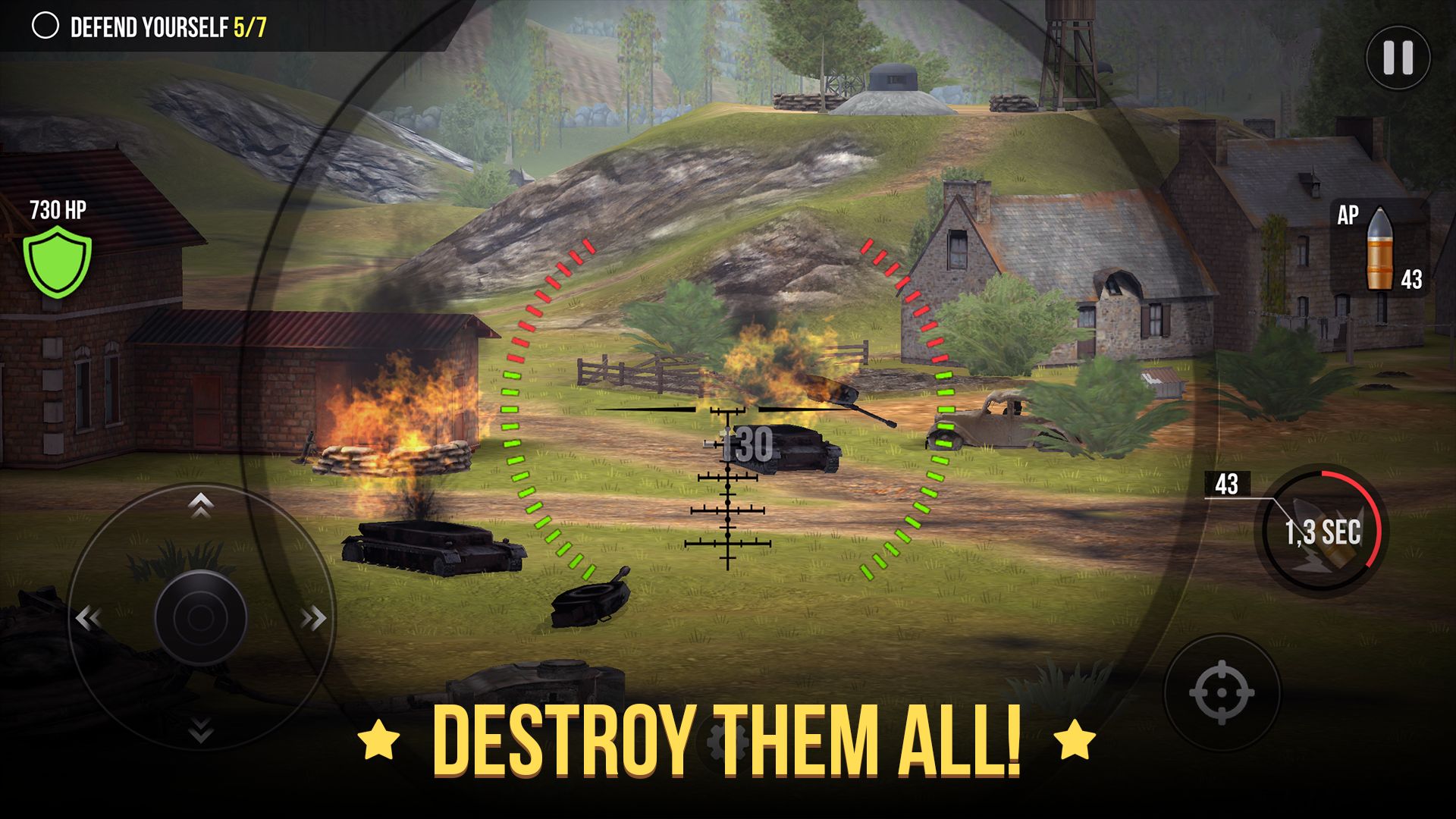 World of Artillery: Cannon - Android game screenshots.