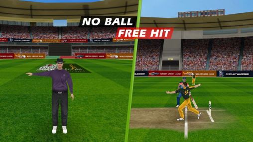 Gameplay of the World cricket championship pro for Android phone or tablet.