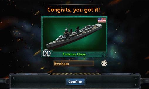 Gameplay of the World of battleships for Android phone or tablet.