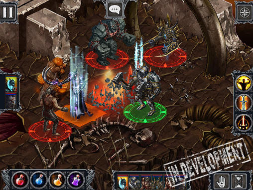 Gameplay of the World of dungeons for Android phone or tablet.