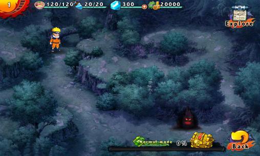 Gameplay of the World of ninjas: Will of fire for Android phone or tablet.