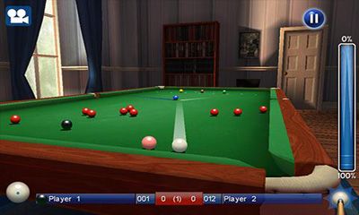 Gameplay of the World Snooker Championship for Android phone or tablet.