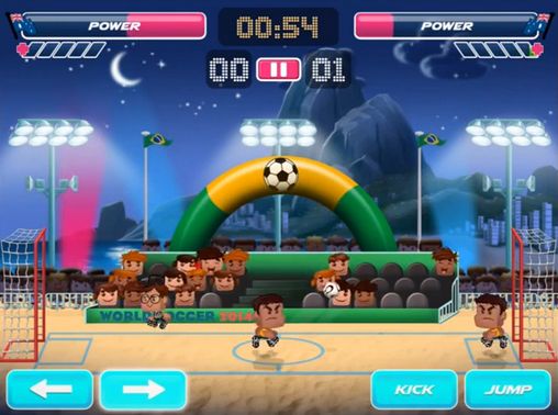 Gameplay of the World soccer: Striker for Android phone or tablet.