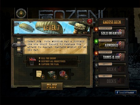 Gameplay of the World war 2: TCG for Android phone or tablet.
