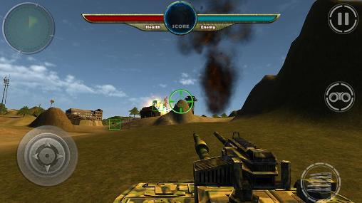 Gameplay of the World war of tanks 3D for Android phone or tablet.