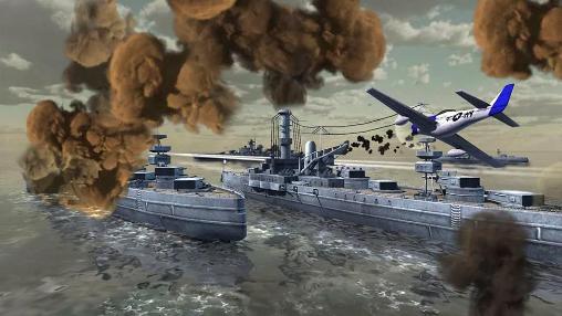 Gameplay of the World warships combat for Android phone or tablet.
