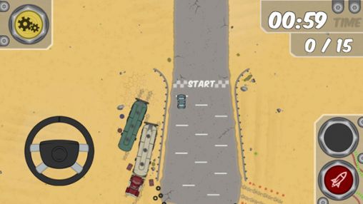 Gameplay of the Wreck'em racing for Android phone or tablet.