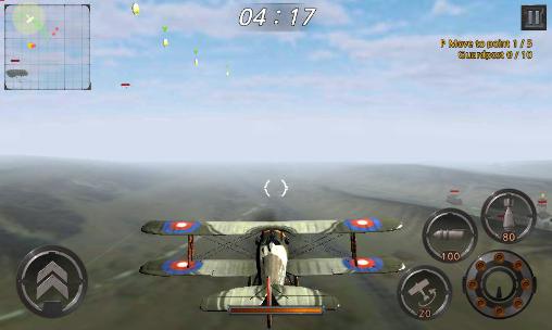 Gameplay of the WW1 Sky of the western front: Air battle for Android phone or tablet.