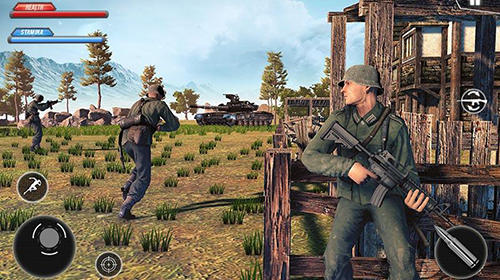 WW2 US army commando survival battlegrounds - Android game screenshots.