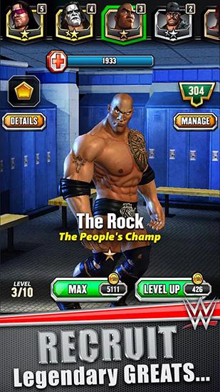 Gameplay of the WWE: Champions for Android phone or tablet.