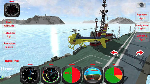 Gameplay of the X helicopter flight simulator 3D for Android phone or tablet.