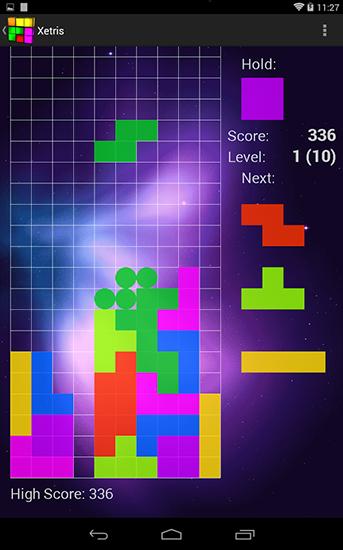 Gameplay of the Xetris for Android phone or tablet.