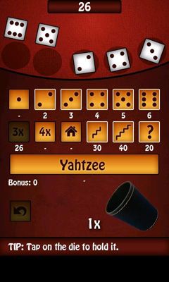 Gameplay of the Yahtzee Me FREE for Android phone or tablet.