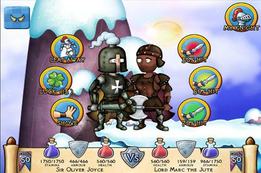 Gameplay of the You are a knight for Android phone or tablet.