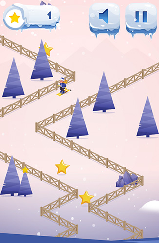 Zig zag ski - Android game screenshots.