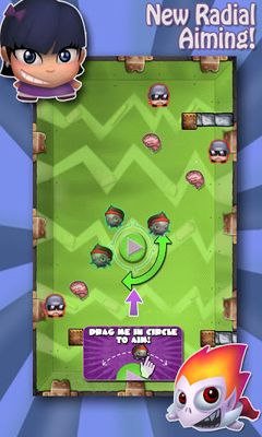 Gameplay of the Zig Zag Zombie for Android phone or tablet.