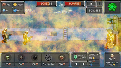 Gameplay of the Zombia! The way to justice for Android phone or tablet.