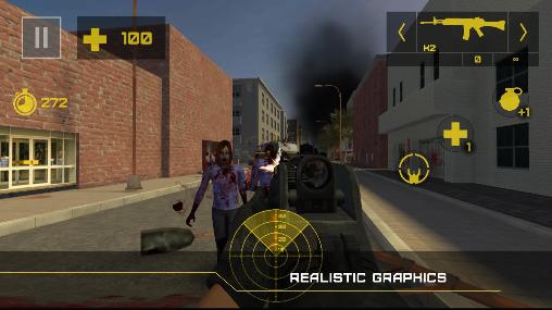 Zombie defense: Escape - Android game screenshots.