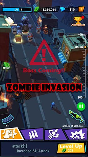 Zombie hunter battle: Survival gun shooter arena - Android game screenshots.