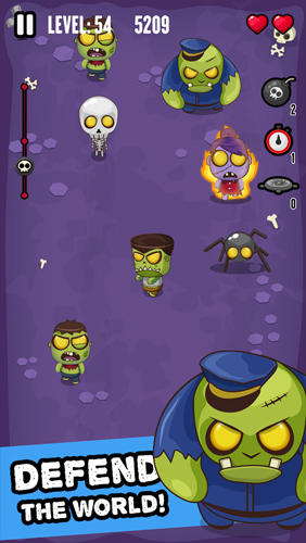 Zombie invasion: Smash 'em! - Android game screenshots.