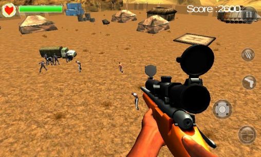 Gameplay of the Zombie assassin 3D for Android phone or tablet.