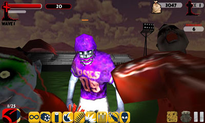 Gameplay of the Zombie Blaster for Android phone or tablet.