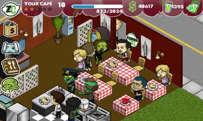 Gameplay of the Zombie Cafe for Android phone or tablet.