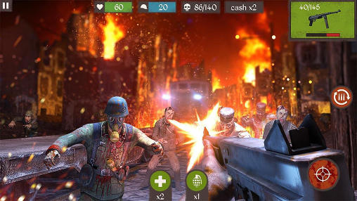 Gameplay of the Zombie call: Trigger shooter for Android phone or tablet.