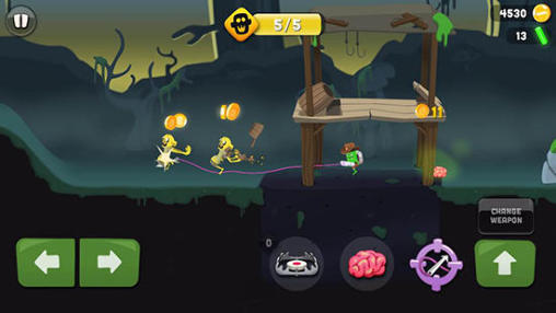 Gameplay of the Zombie catchers for Android phone or tablet.
