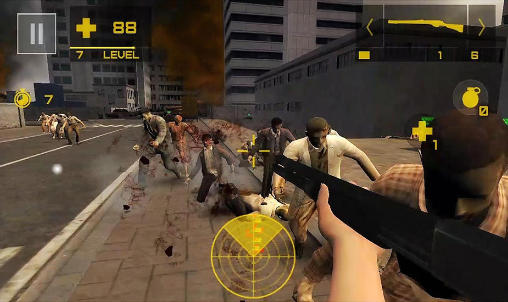 Gameplay of the Zombie defense: Adrenaline 2.0 for Android phone or tablet.