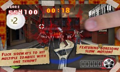 Gameplay of the Zombie Flick for Android phone or tablet.