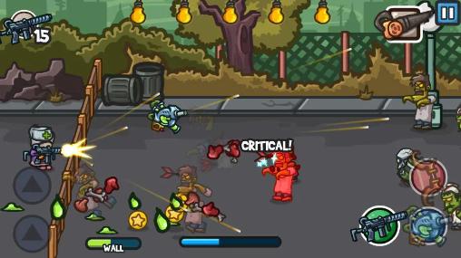 Gameplay of the Zombie guard for Android phone or tablet.