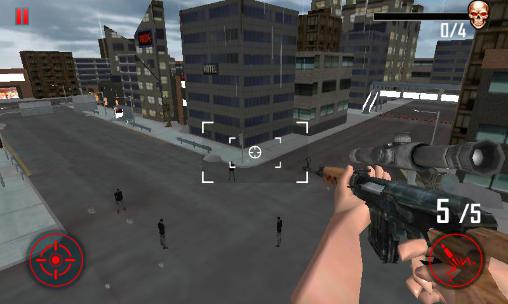 Gameplay of the Zombie hell fire shooter 3D for Android phone or tablet.