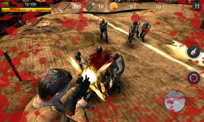 Gameplay of the Zombie Hell - Shooting Game for Android phone or tablet.