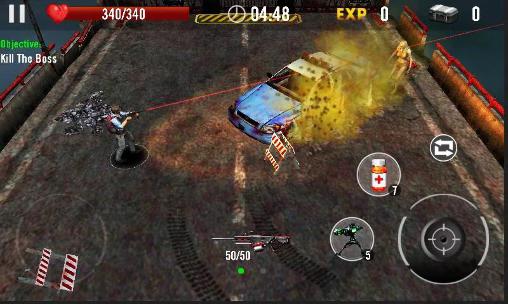 Gameplay of the Zombie overkill 3D for Android phone or tablet.