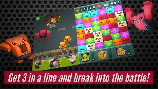 Gameplay of the Zombie puzzle: Invasion for Android phone or tablet.