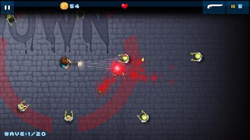 Gameplay of the Zombie showdown for Android phone or tablet.