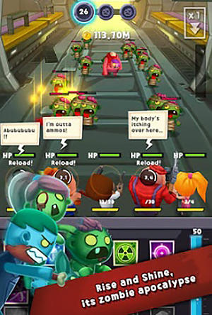 Gameplay of the Zombie slash for Android phone or tablet.