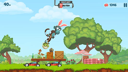 Zombie's got a pogo - Android game screenshots.
