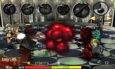 Gameplay of the ZombieStreet for Android phone or tablet.