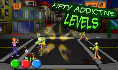 Gameplay of the ZomNomNom for Android phone or tablet.