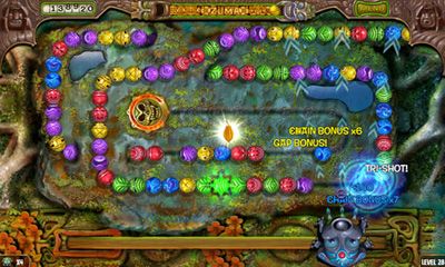 Gameplay of the Zuma revenge for Android phone or tablet.