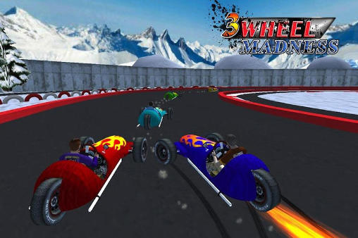 Gameplay of the 3 wheel madness. 3D Car race for Android phone or tablet.