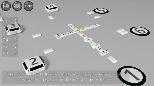 3D dominoes - Android game screenshots.