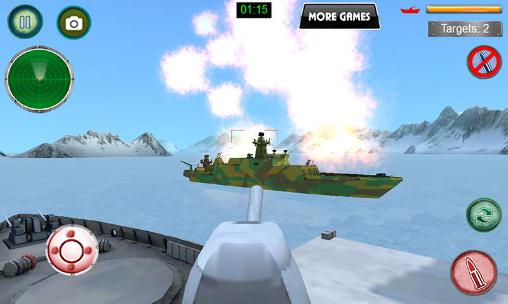 3D Navy battle warship - Android game screenshots.