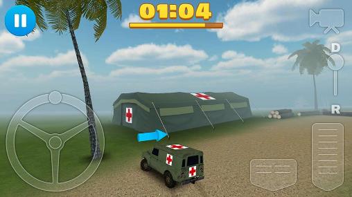 4x4 off-road ambulance game - Android game screenshots.