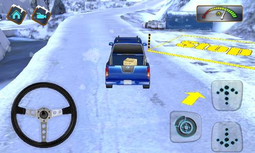 4x4 Winter snow drive 3D - Android game screenshots.