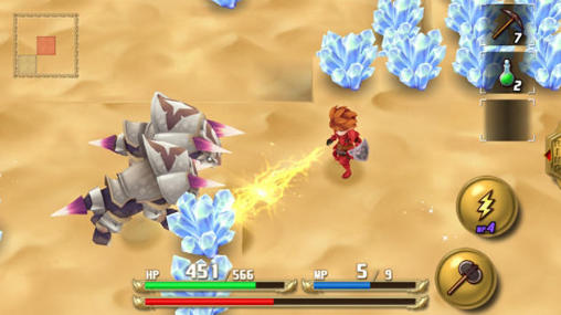 Adventures of mana - Android game screenshots.