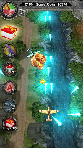 Gameplay of the Air combat: Pacific hero. 1943 war heros 3D for Android phone or tablet.